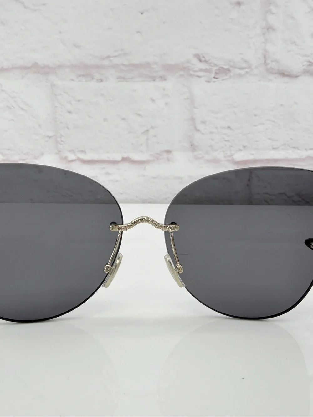 Roberto Cavalli SRC062 Rose Gold Snake Temple Sunglasses 64-16-145